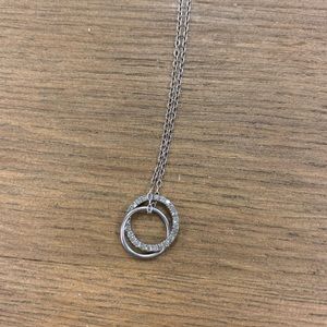 Double circle necklace